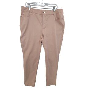 Chico's NWT Women's Slim Fit Platinum Jeggings Pink Size 16